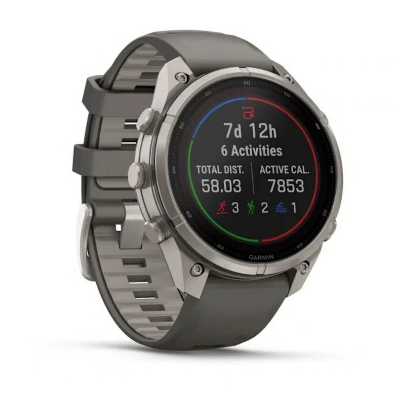ساعت هوشمند 47 میلی‌متری گارمین مدل Fenix 9 Pro Solar با بند سیلیکونی، سازگار با گوشی‌های هوشمند اندروید و iOS، نسخه مجهز به تکنولوژی inReach