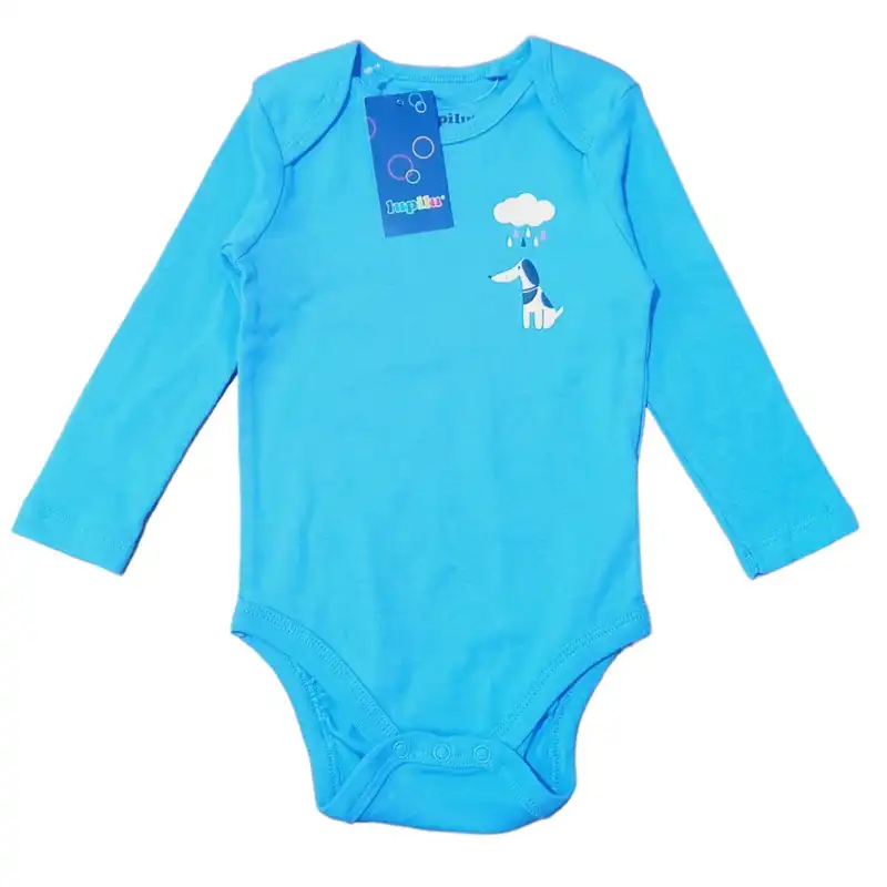 بادی آستین بلند نوزادی لوپیلو مدل سگ