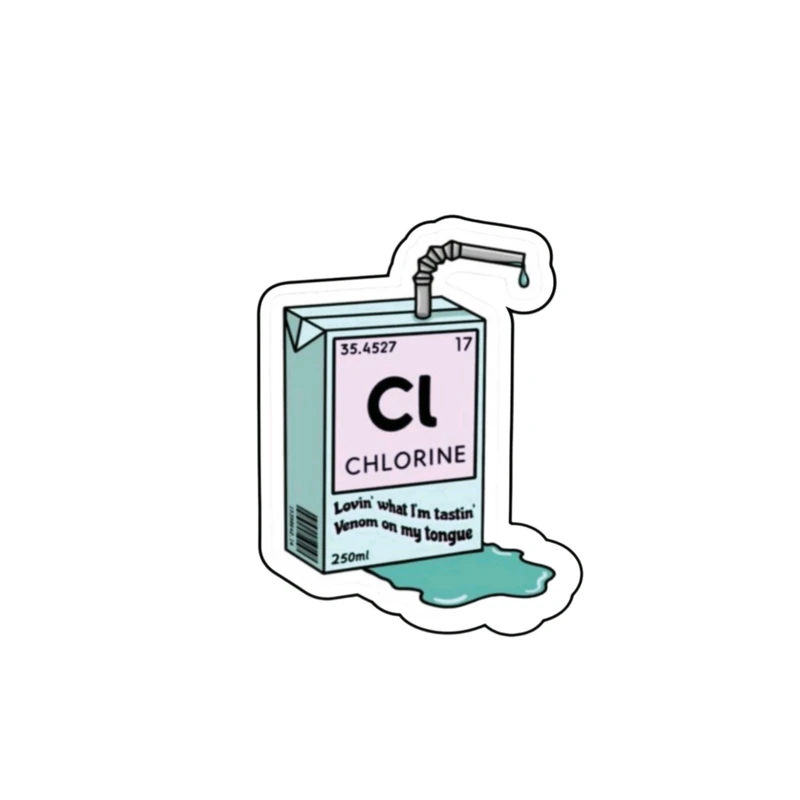 استیکر لپ تاپ مدل نوشیدنی شیمی