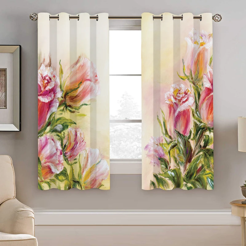 پرده نیروانا طرح گل مدل مخمل کد 8054 سایز 140×200 سانتی متر