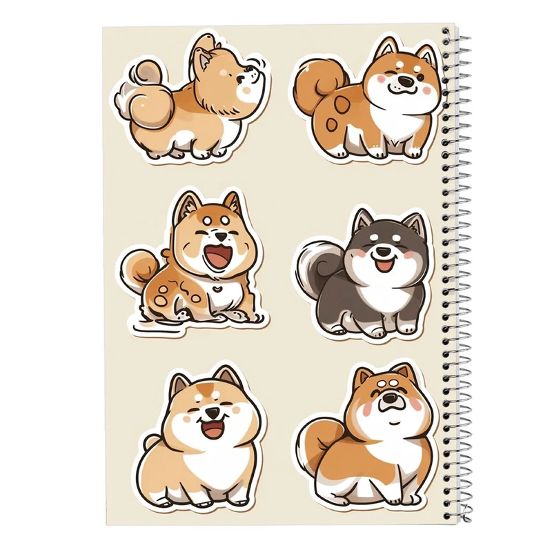 دفتر ژورنال نویسی 50 برگ مدوپد مدل نقطه ای طرح سگ و گربه کد DF17327