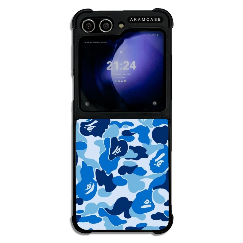 کاور آکام مدل AMC-WSGZFLIP5-BLUE-26 مناسب برای گوشی موبایل سامسونگ Galaxy Z Flip 5