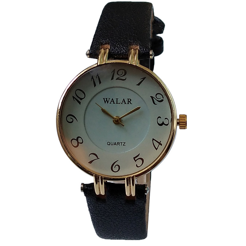 ساعت مچی عقربه ای دخترانه والار مدل بندچرمی کلاسیک ساعت مچی عقربه ای دخترانه والار مدل بندچرمی کلاسیک