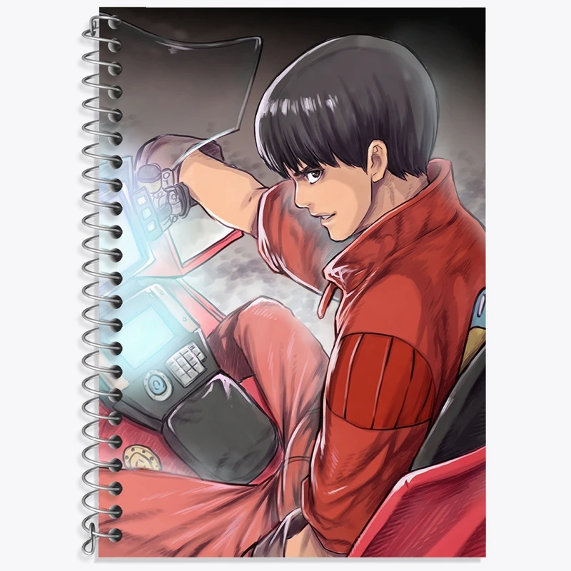 دفتر زبان 50 برگ خندالو مدل دو خط طرح کاندا انیمه آکیرا کد 33368