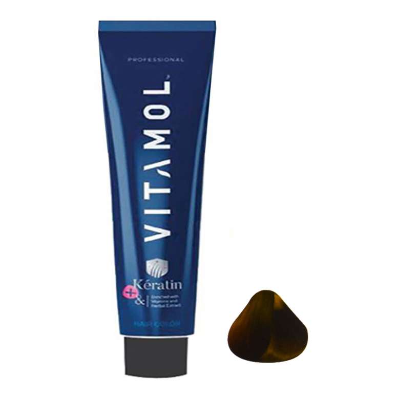 رنگ مو ویتامول سری Matt شماره 5.3 حجم 120 میلی لیتر رنگ قهوه ای زیتونی روشن