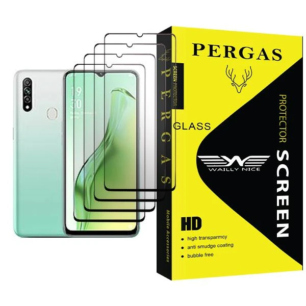 محافظ صفحه نمایش وایلی نایس مدل Pergas Glass MIX004 مناسب برای گوشی موبایل اوپو A31 بسته چهار عددی