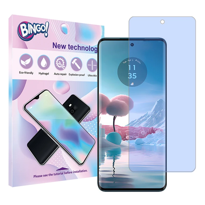 محافظ صفحه نمایش آنتی بلو بینگو مدل Tough مناسب برای گوشی موبایل موتورولا Edge 40 Neo