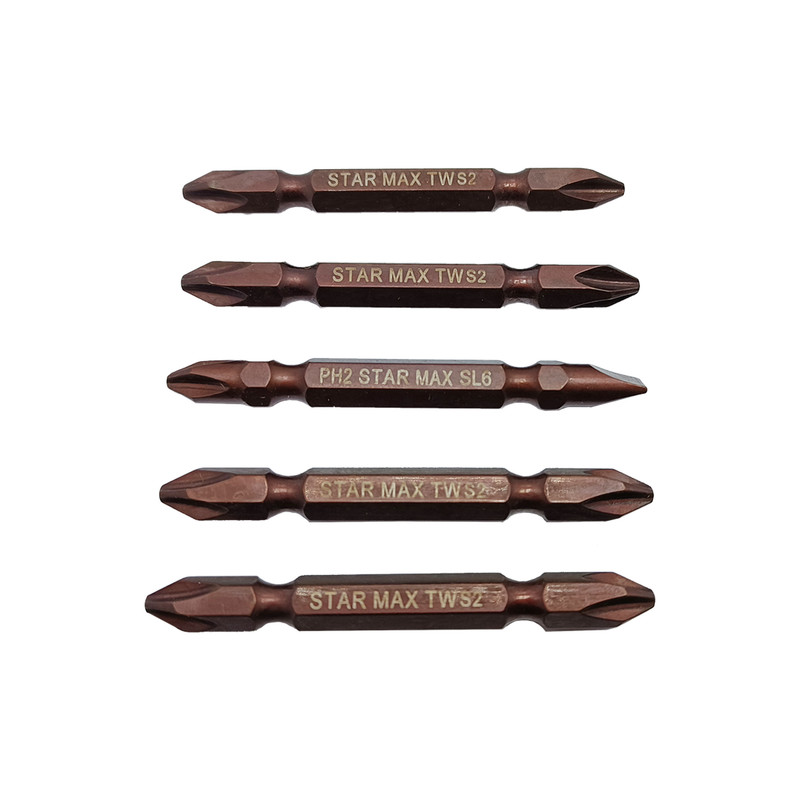 سری پیچ گوشتی دو سر چهار سو استارمکس مدل P1 بسته 6 عددی سری پیچ گوشتی دو سر چهار سو استارمکس مدل P1 بسته 6 عددی