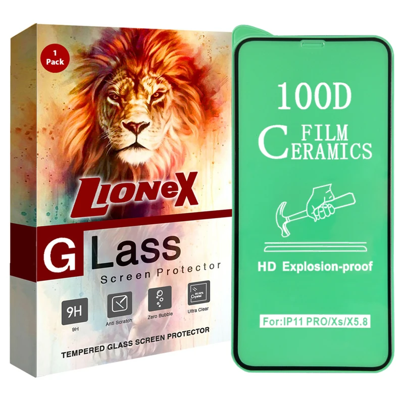 محافظ صفحه نمایش سرامیکی لایونکس مدل CRM مناسب برای گوشی موبایل اپل iPhone 11 Pro / X / XS
