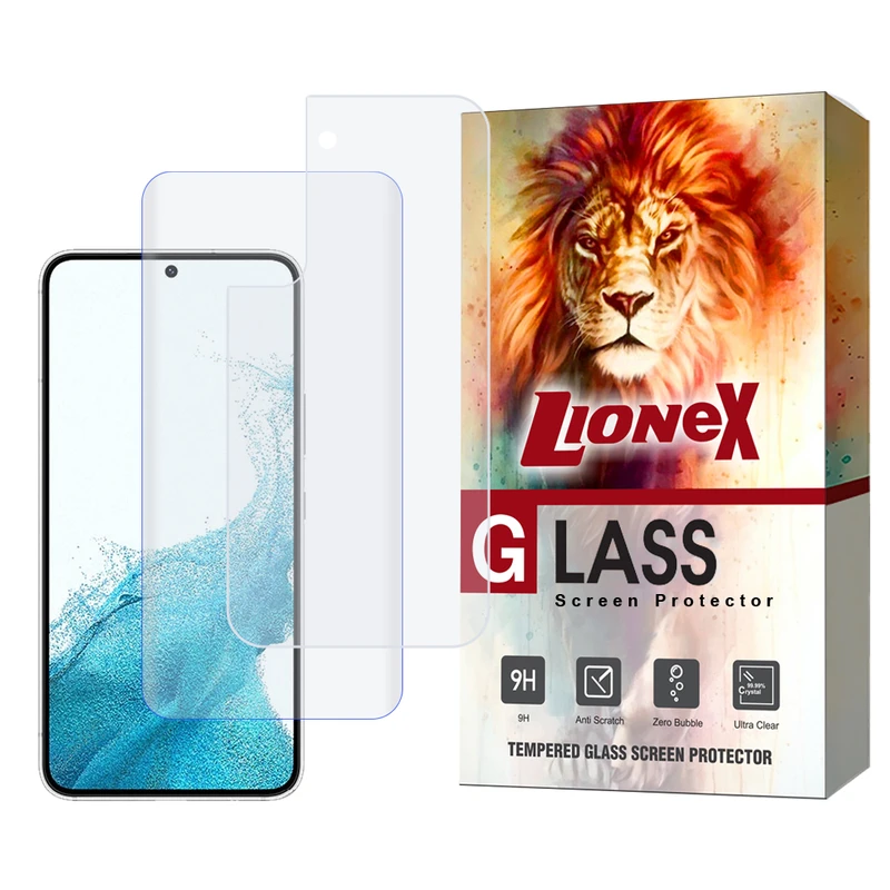 محافظ صفحه نمایش یووی لایونکس مدل UVNANOMTBL مناسب برای گوشی موبایل سامسونگ Galaxy S22 5G به همراه محافظ پشت گوشی