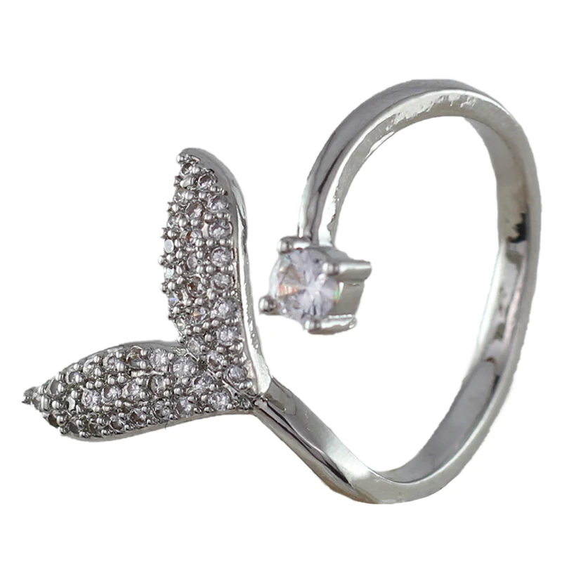 انگشتر زنانه مدل دم ماهی کد AAE620