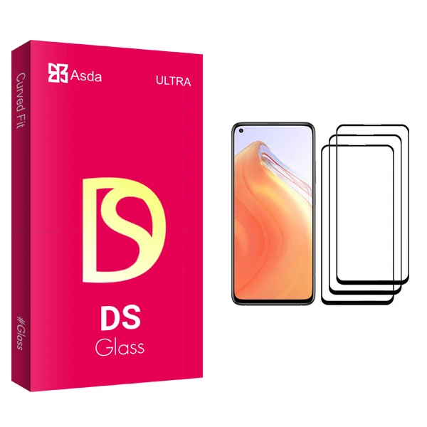 محافظ صفحه نمایش آسدا مدل DS glass مناسب برای گوشی موبایل شیائومی Mi 10T 5G بسته سه عددی