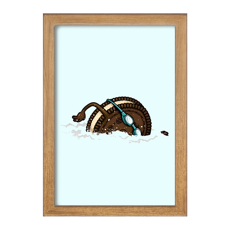 تابلو خندالو مدل بیسکویت شناگر کد F10604