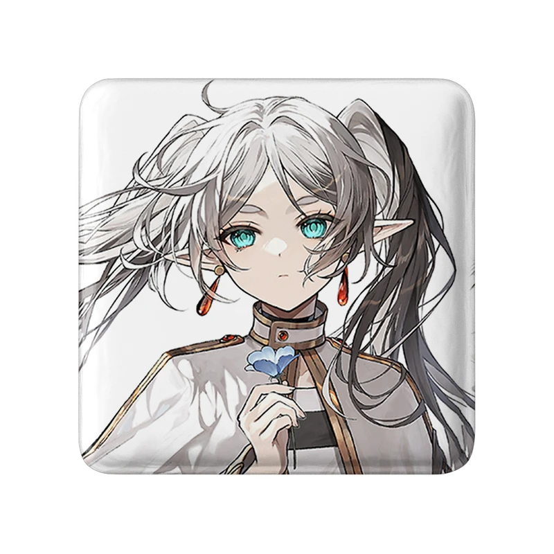 مگنت خندالو طرح انیمه فریرن (Frieren) مدل مربعی کد 33939