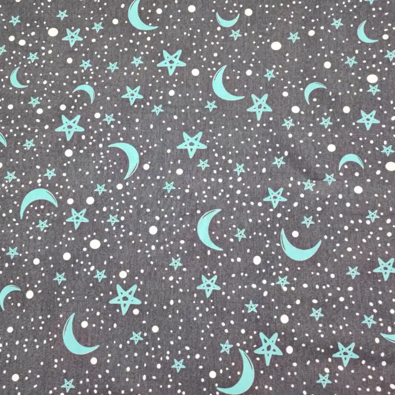 پارچه ملحفه مدل ماه و ستاره کد 3 A