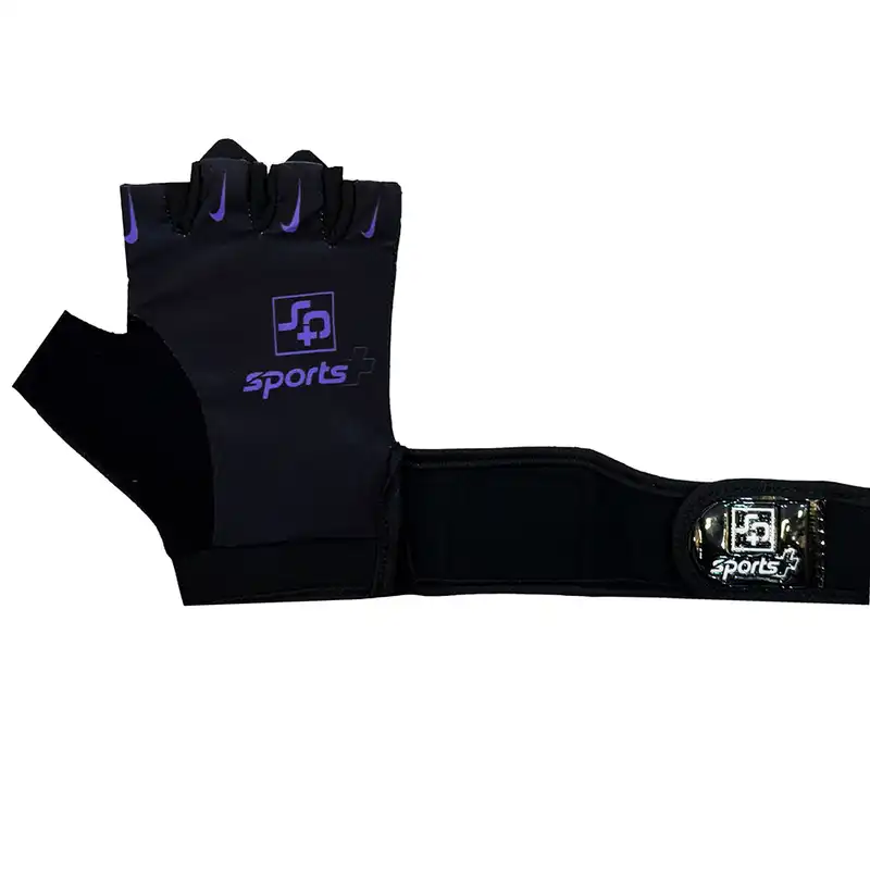 دستکش بدنسازی زنانه مدل مچ بنددار