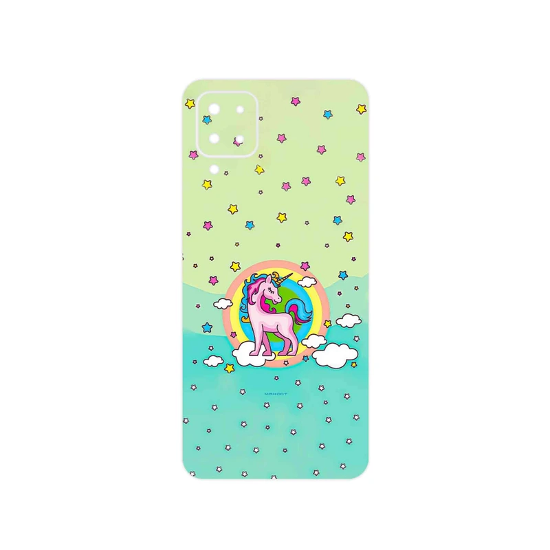 برچسب پوششی ماهوت مدل Rainbow unicorn adventure مناسب برای گوشی موبایل سامسونگ Galaxy F12