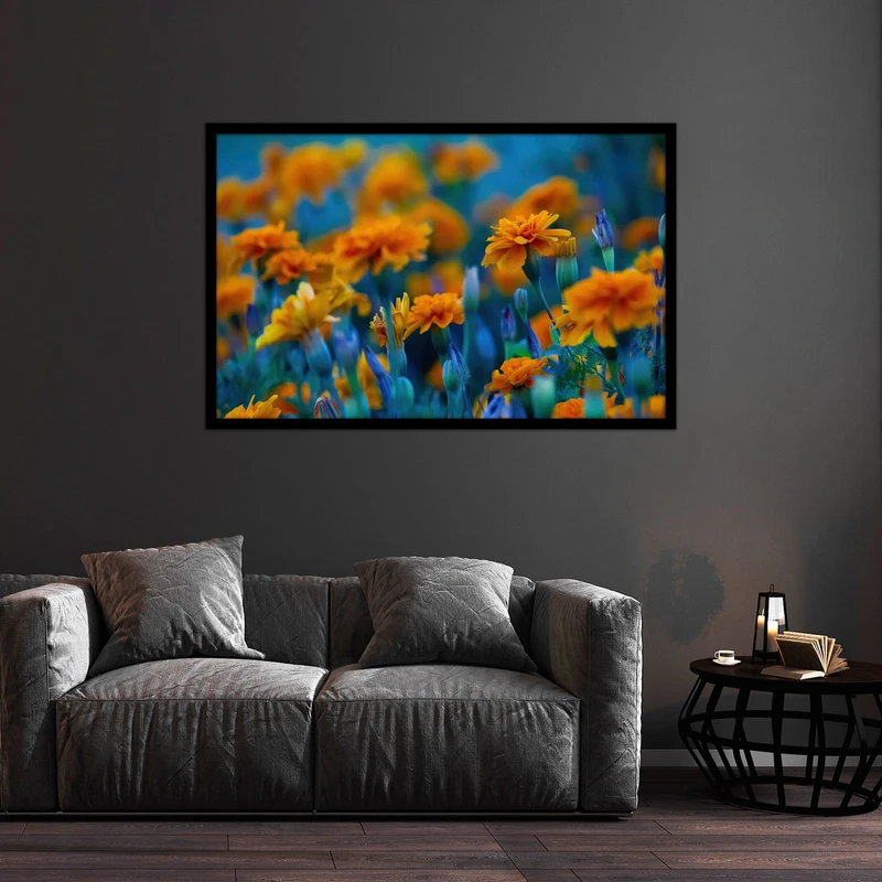 تابلو بکلیت طرح تصاویر هنری گل مدل B-bu1207