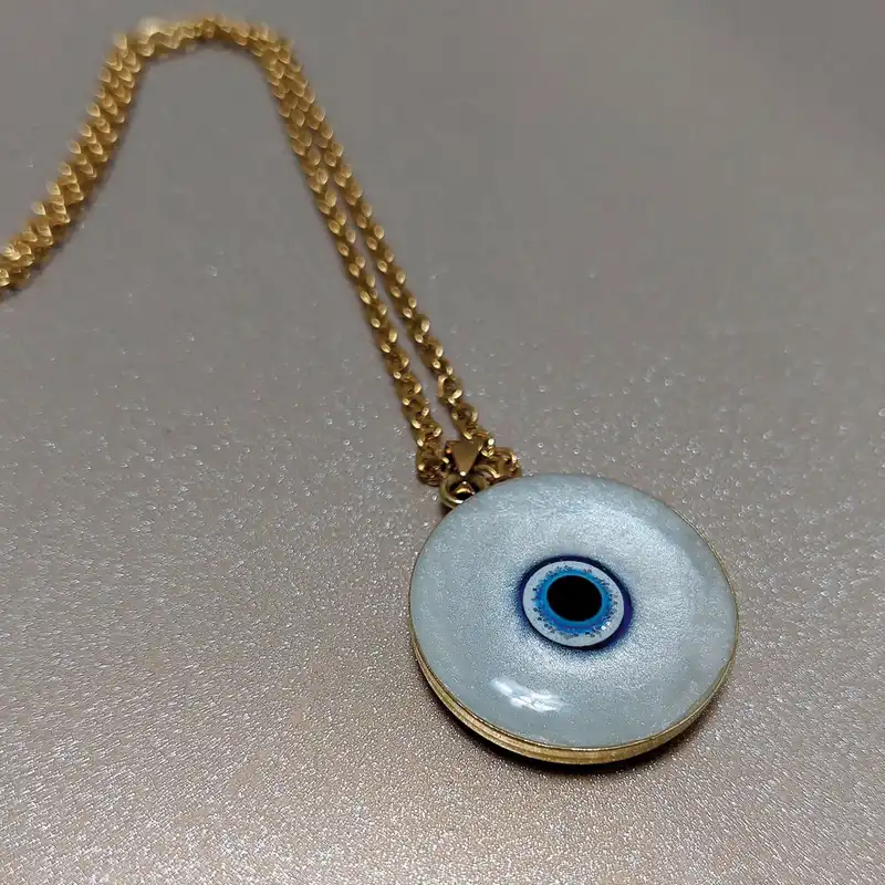 گردنبند زنانه مدل چشم نظر کد P023