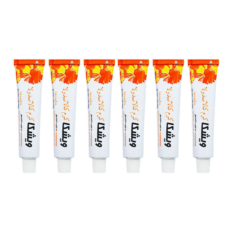 کرم التیام بخش ویشکا مدل k6 وزن 15 گرم مجموعه 6 عددی