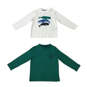 تی شرت آستین بلند پسرانه لوپیلو مدل دلفین مجموعه دو عددی
