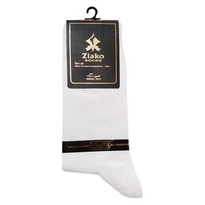جوراب ساق بلند مردانه ضیاکو مدل 5181-337 رنگ سفید