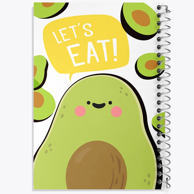 دفتر نقاشی 50 برگ خندالو طرح آواکادو بامزه و کیوت کد N109