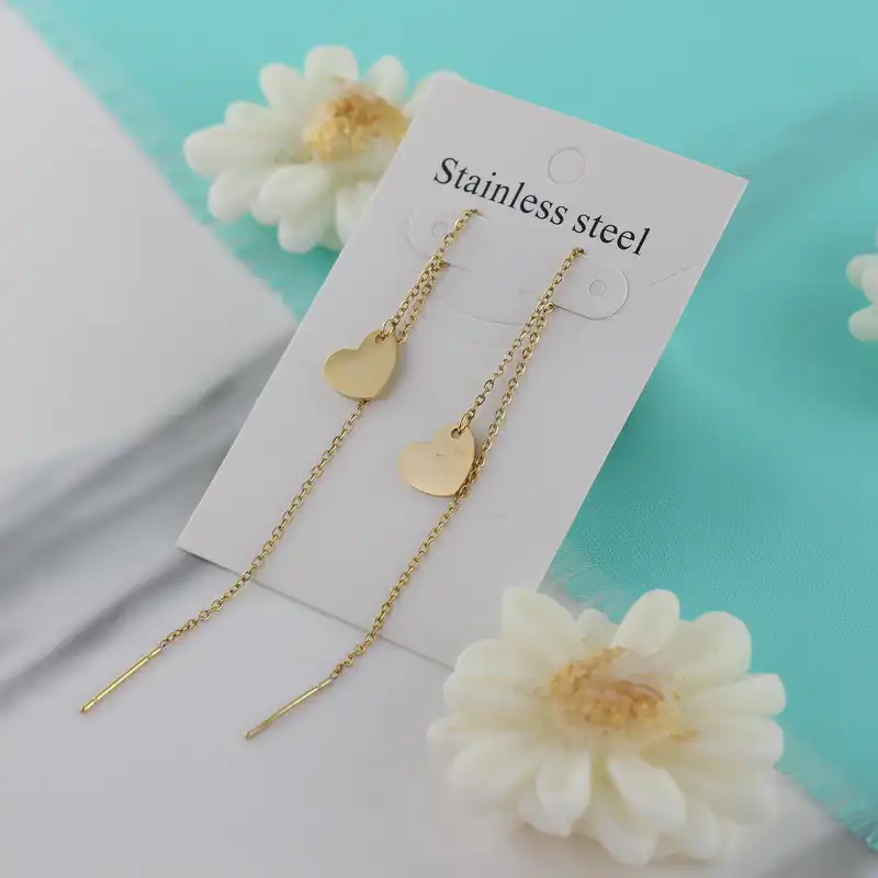 گوشواره زنانه مدل قلب کد J703