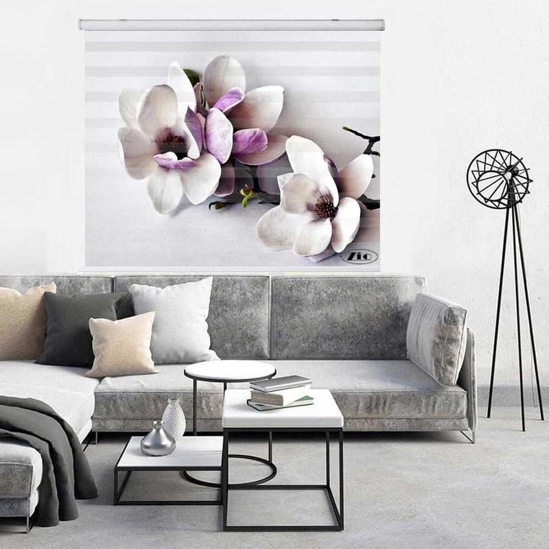 پرده زبرا زیو کد 3D1140 سایز 150x150 سانتی متر