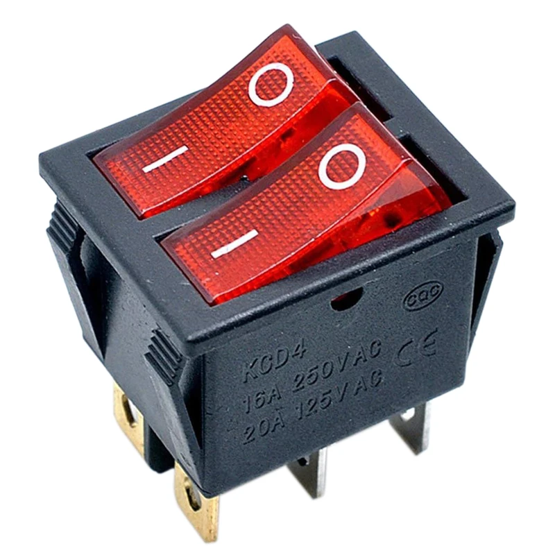 کلید راکر دو پل 6 پین مدل دو حالته کد KCD4