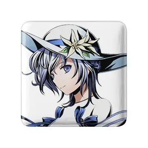 مگنت خندالو طرح سیتنشی انیمه گلوله سیاه مدل مربعی کد 35800