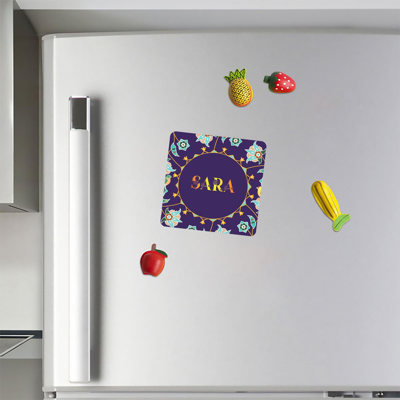 مگنت کاکتی طرح اسم سارا sara مدل گل و بلبل کد mg17569