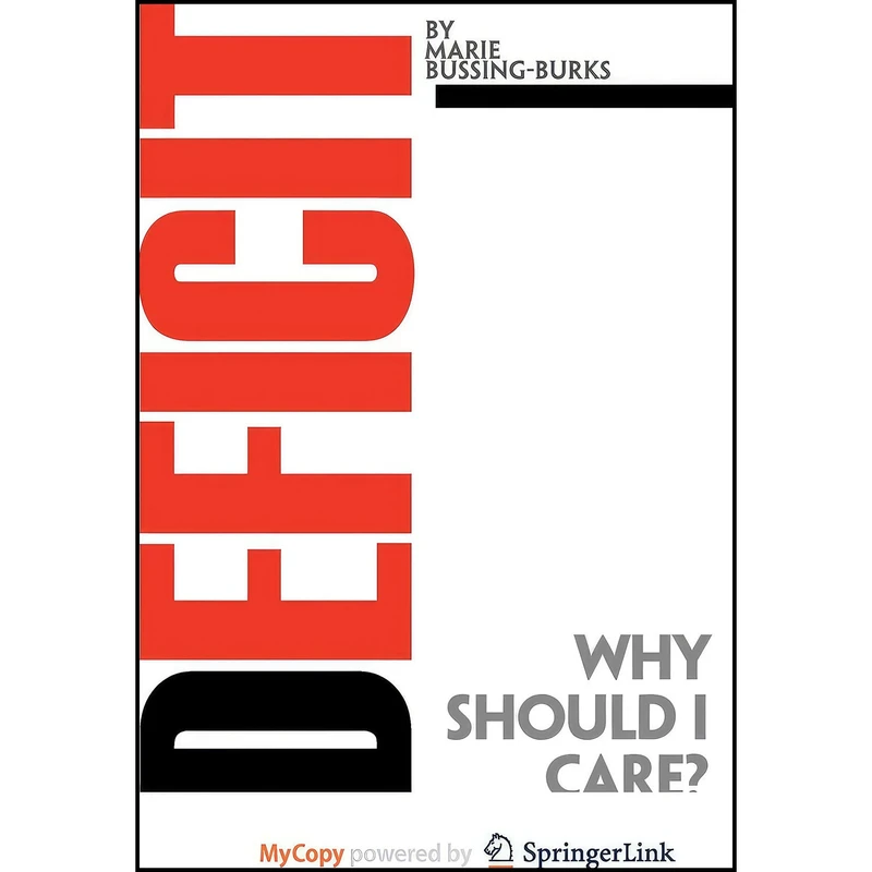 کتاب Deficit اثر Marie Bussing-Burks انتشارات Apress