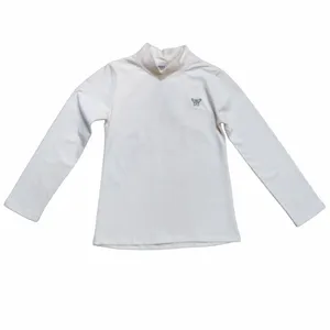 تی شرت آستین بلند دخترانه مدل یقه سه سانت