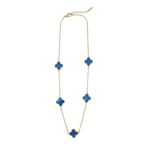 گردنبند زنانه مدل ونکلیف پنج گل