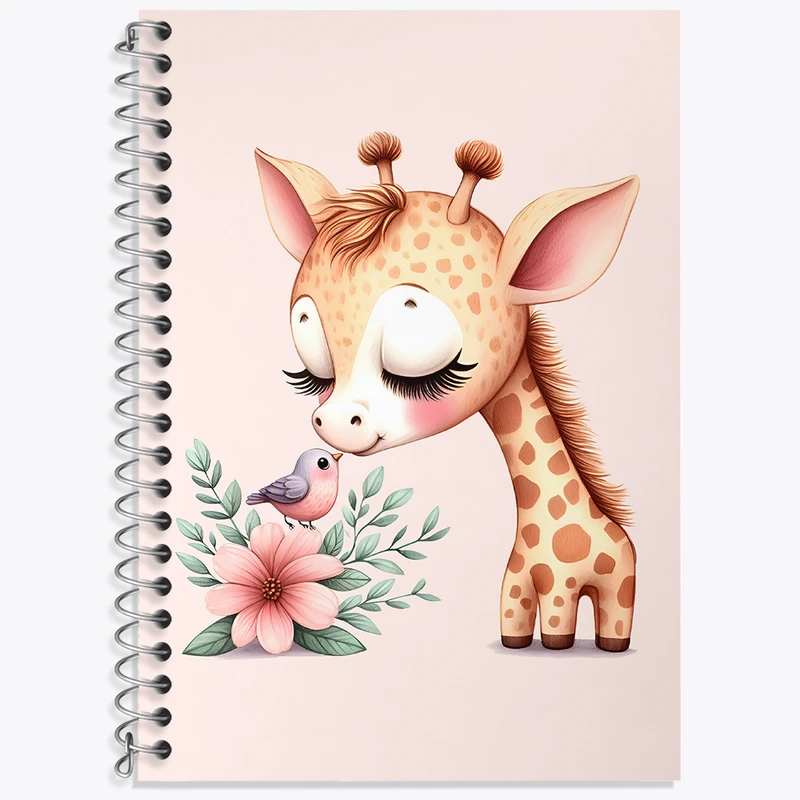 دفتر لغت 50 برگ خندالو طرح زرافه کیوت کد N4624