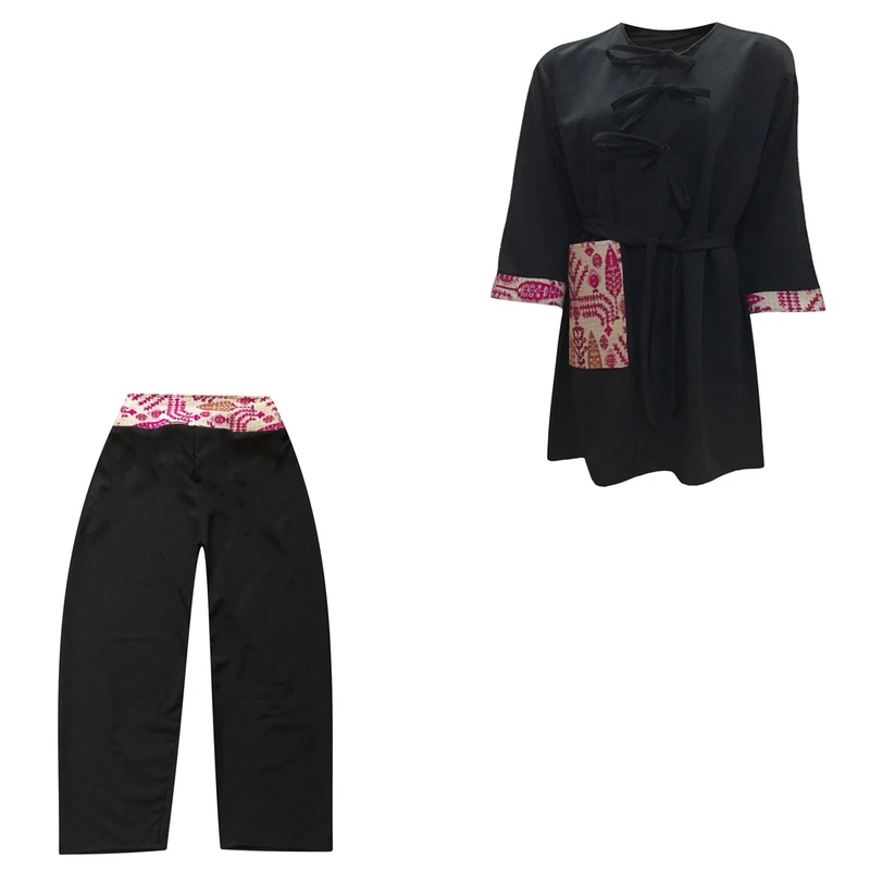 مانتو و شلوار زنانه مدل عروسکی سنتی کوک دوزی tm-2754