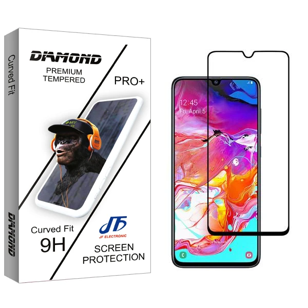 محافظ صفحه نمایش جی اف مدل Diamond مناسب برای گوشی موبایل سامسونگ Galaxy A70