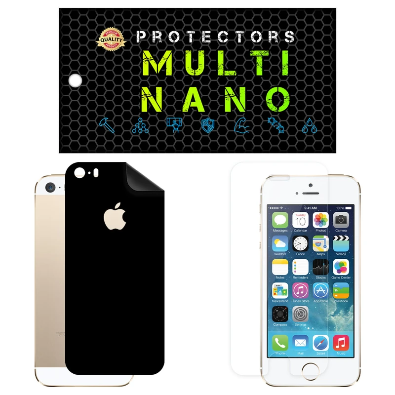 محافظ صفحه نمایش مولتی نانو مدل X-SFM مناسب برای گوشی موبایل اپل iPhone SE به همراه برچسب پوششی