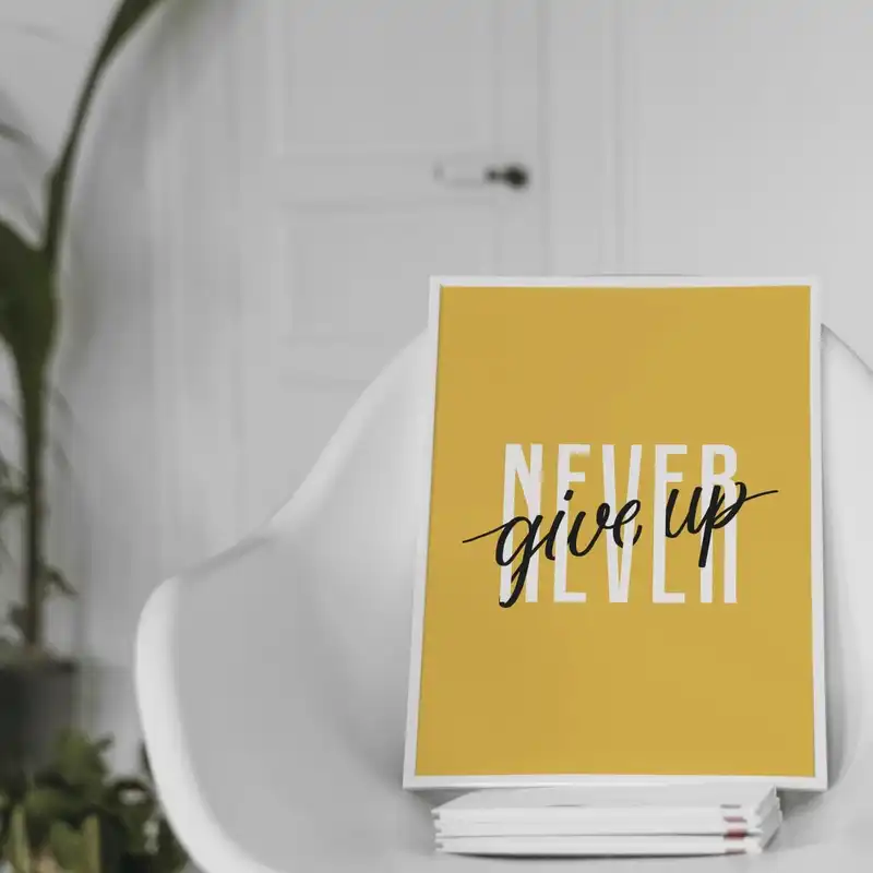 تابلو مدل انگیزشی هرگز تسلیم نشو کد NGUOW مجموعه 2 عددی