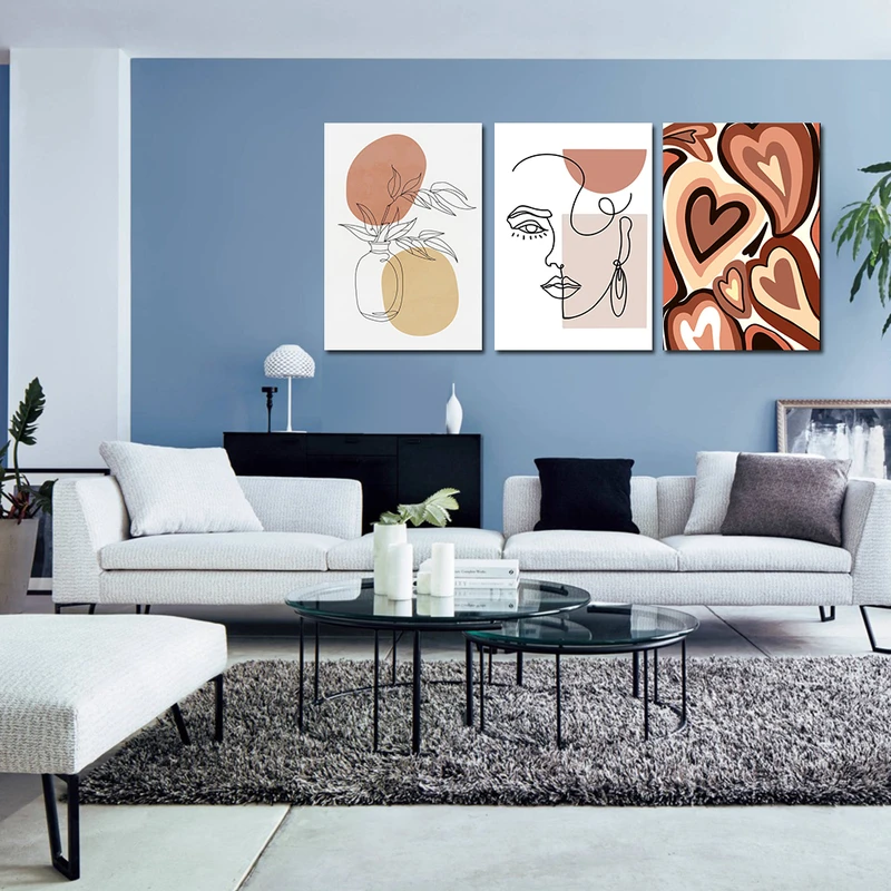 تابلو شاسی مدل دکوراتیو خطی مجموعه سه عددی