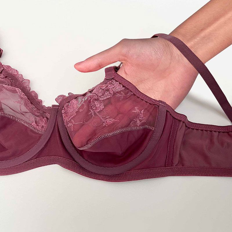 ست شورت و سوتین زنانه نوشه پوش مدل مخمل گیپور کد 81008 -  - 10