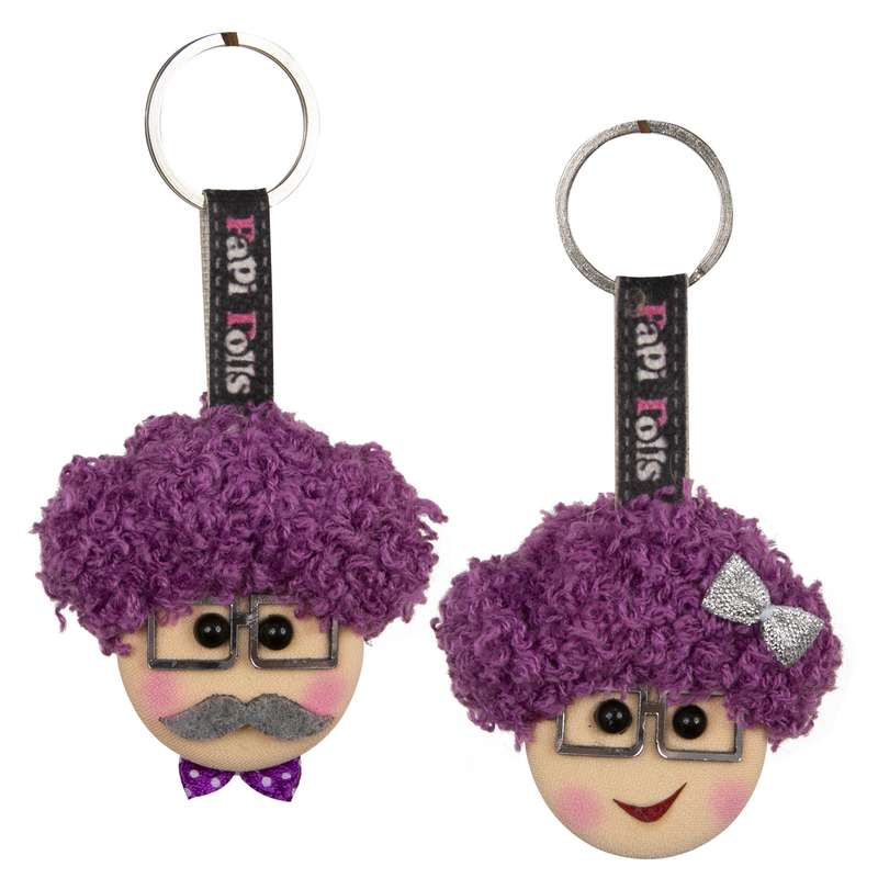  جاکلیدی پاپی دالز مدل لوئی فر مجموعه دو عددی