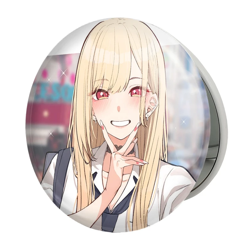 آینه جیبی خندالو طرح مارین کیتاگاوا انیمه دارلینگ در فرنکس مدل تاشو کد 12905 