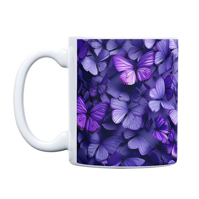 ماگ حس آمیزی طرح پروانه مدل کلاسیک کد 6