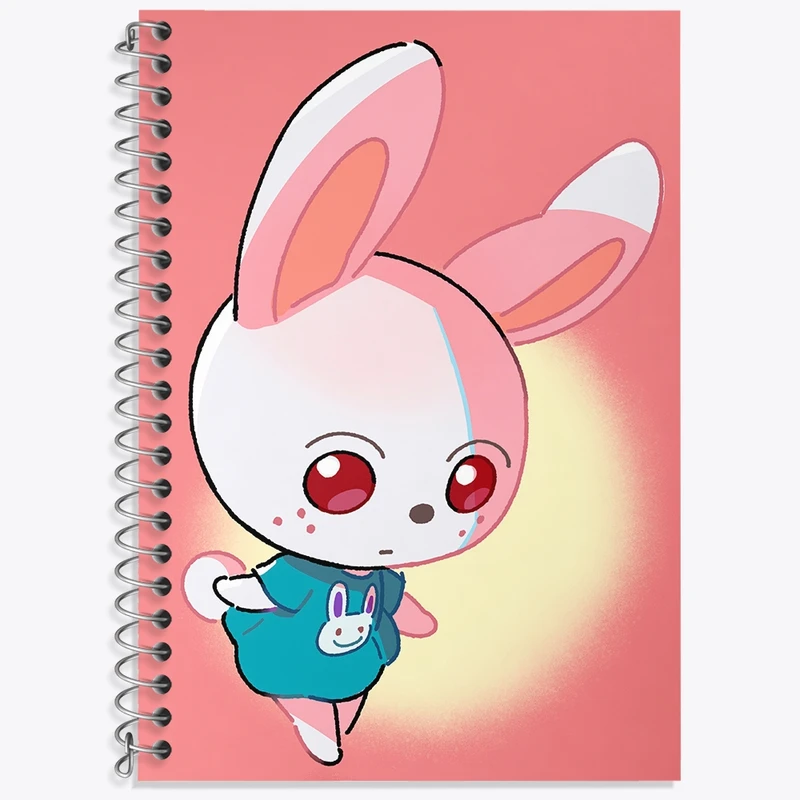 دفتر زبان 50 برگ خندالو مدل سه خط طرح بازی انیمال کراسینگ (Animal Crossing) کد 32658