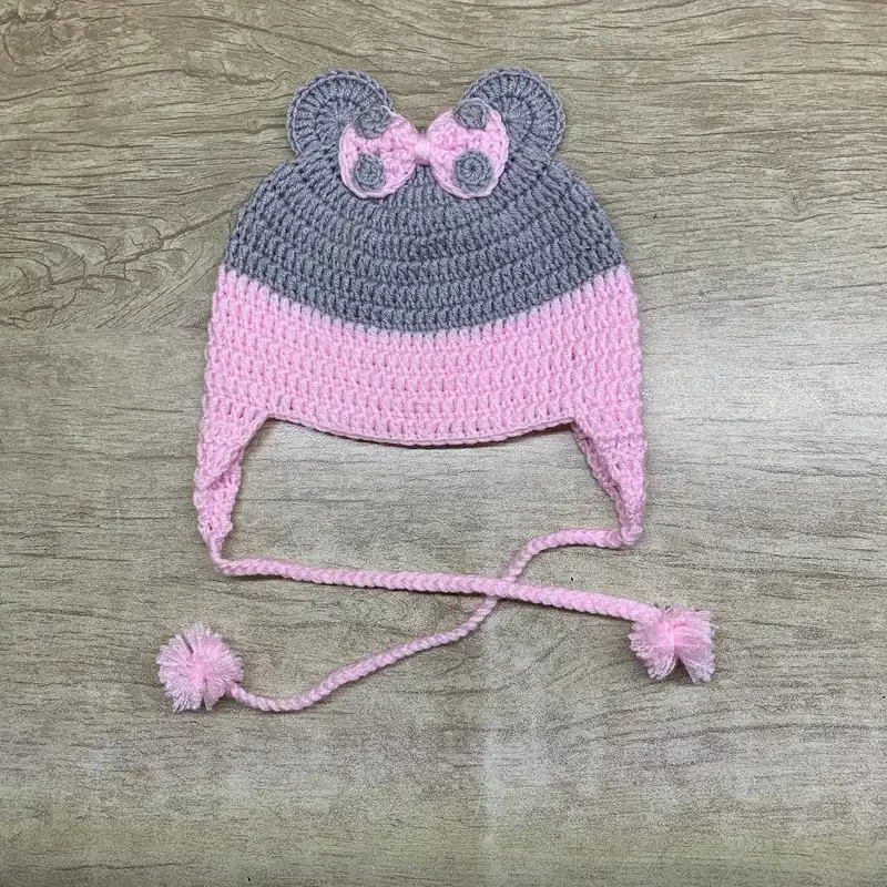 ست 5 تکه لباس بافتنی نوزادی مدل پاپیونی