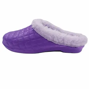 دمپایی زنانه مدل پشمی  جلو بسته