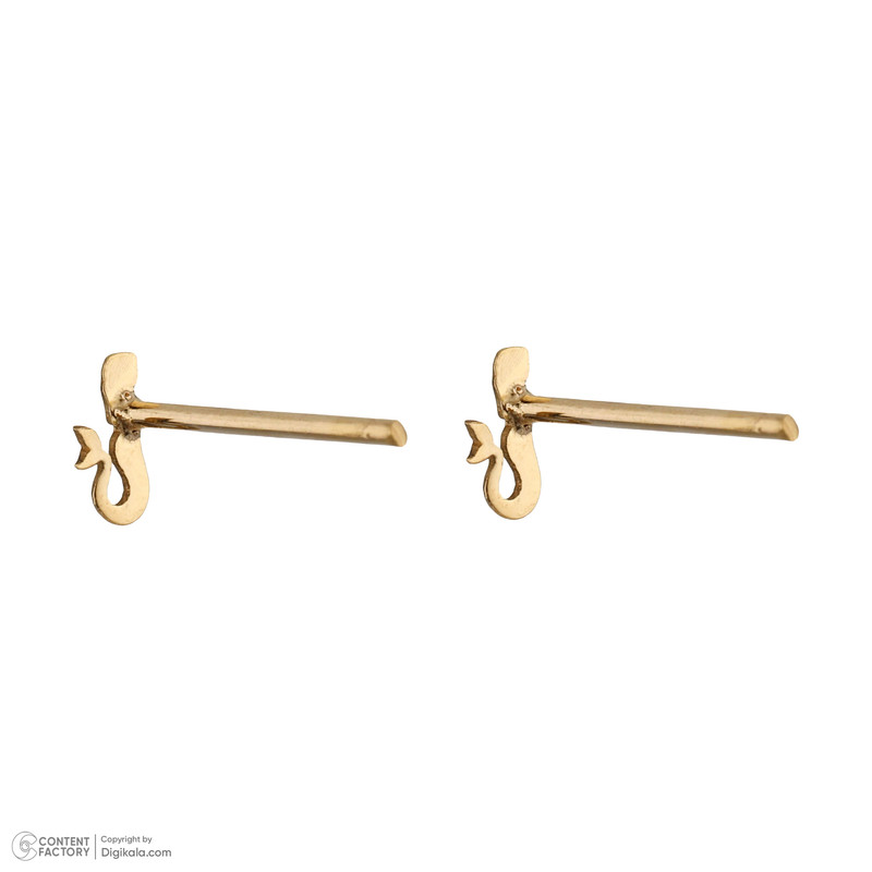 گوشواره میخی طلا 18 عیار دخترانه پرسته مدل we711