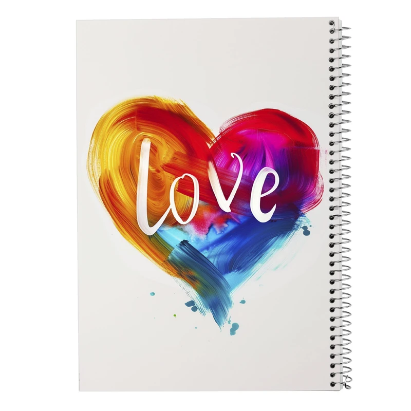 دفتر ژورنال نویسی 50 برگ مدوپد مدل نقطه ای طرح عاشقانه love کد DF14299